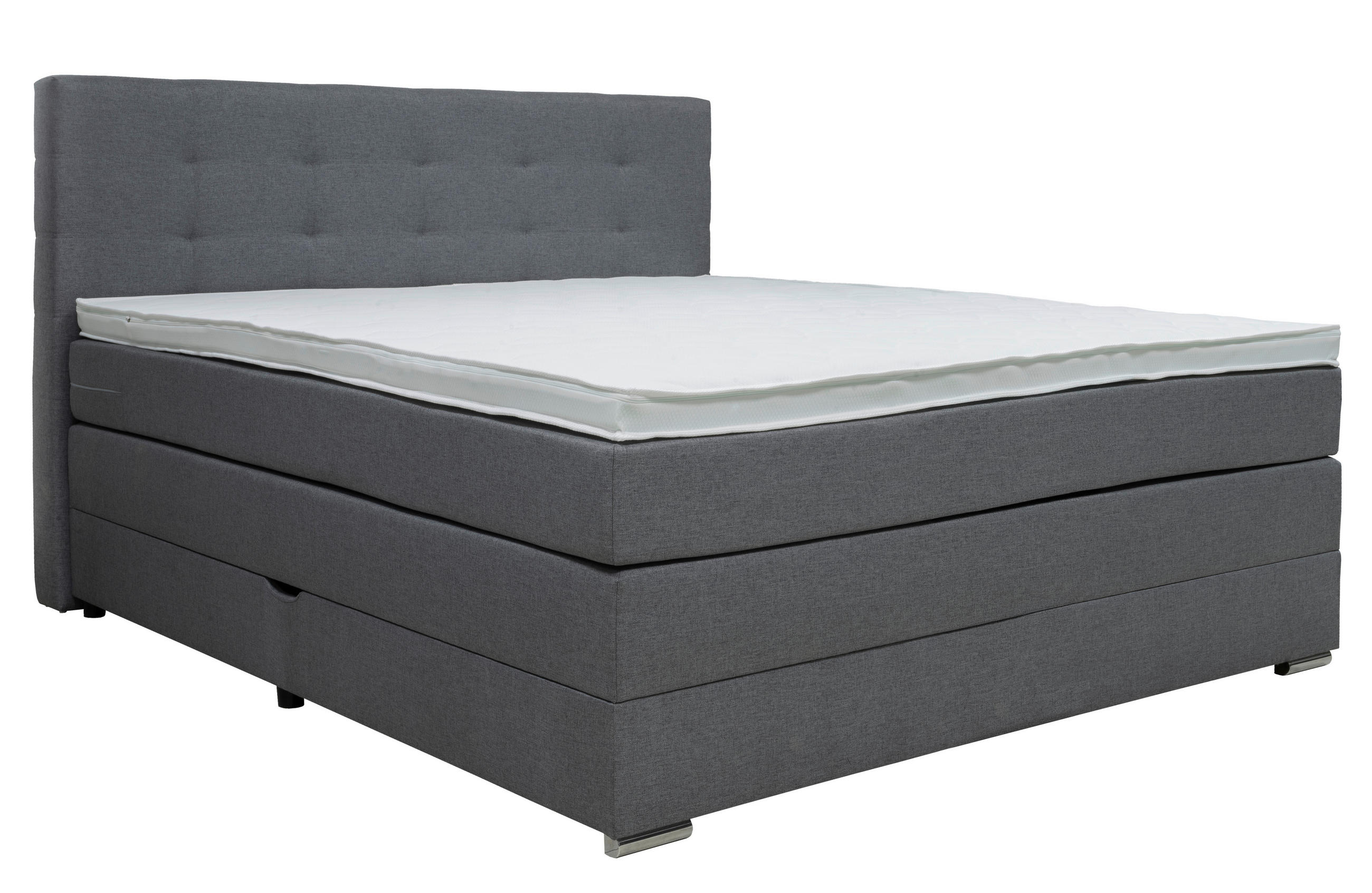 Moderano Boxspringbett Grau 140x200 cm