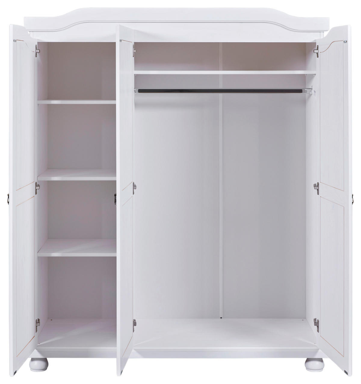 DREHTÜRENSCHRANK  in Weiß  - Weiß, LIFESTYLE, Holz/Holzwerkstoff (150/180/56cm) - MID.YOU