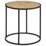COUCHTISCH Paulownia furniert rund Naturfarben - Schwarz/Naturfarben, Trend, Holz/Metall (45/45cm) - Carryhome COUCHTISCH Paulownia furniert rund Naturfarben - Schwarz/Naturfarben, Trend, Holz/Metall (45/45cm) - Carryhome
