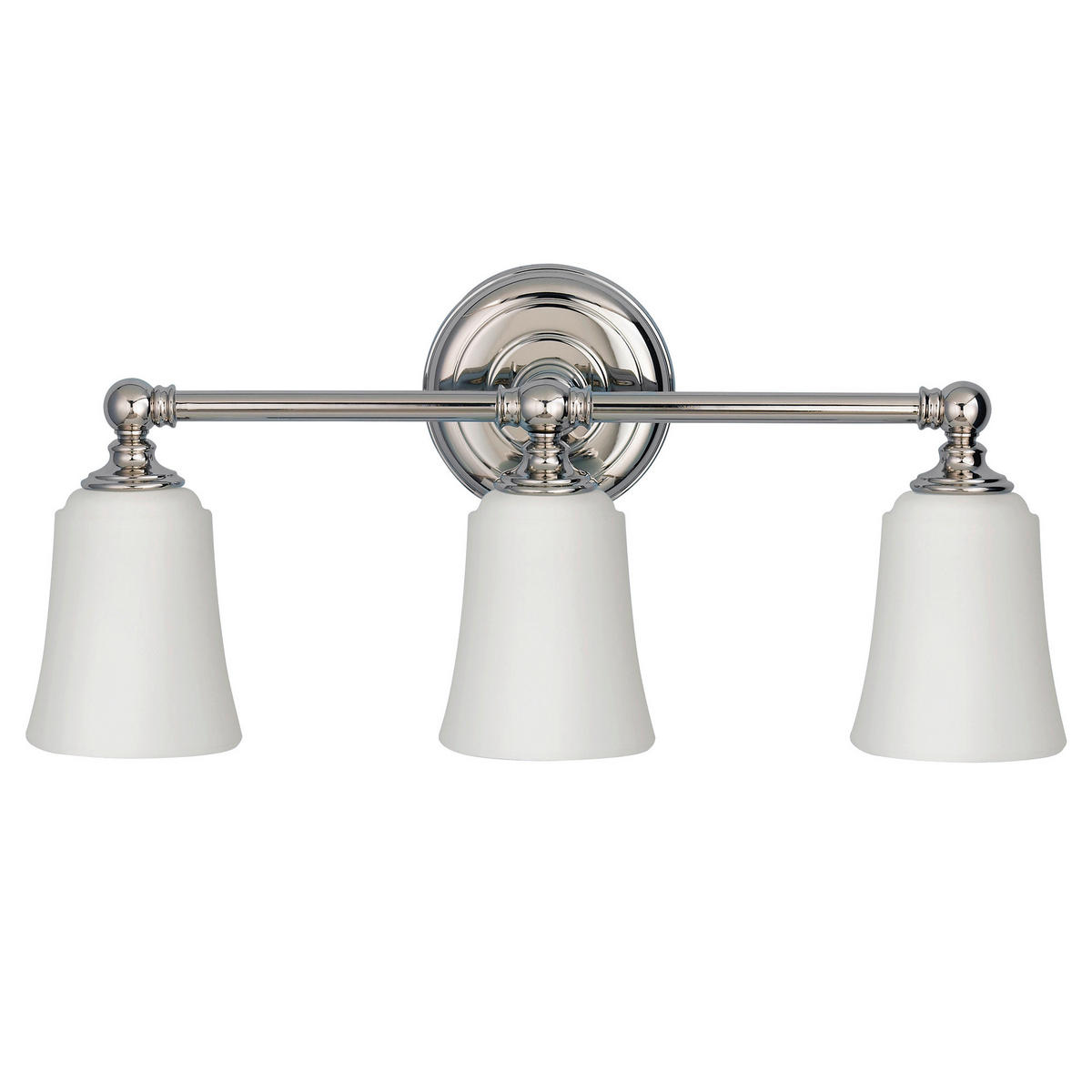 BADEZIMMER-WANDLEUCHTE Elstead Hugo lake 53.3/24.8/15.2 cm   - Chromfarben, Design, Glas/Metall (53.3/24.8/15.2cm) - Elstead Lighting