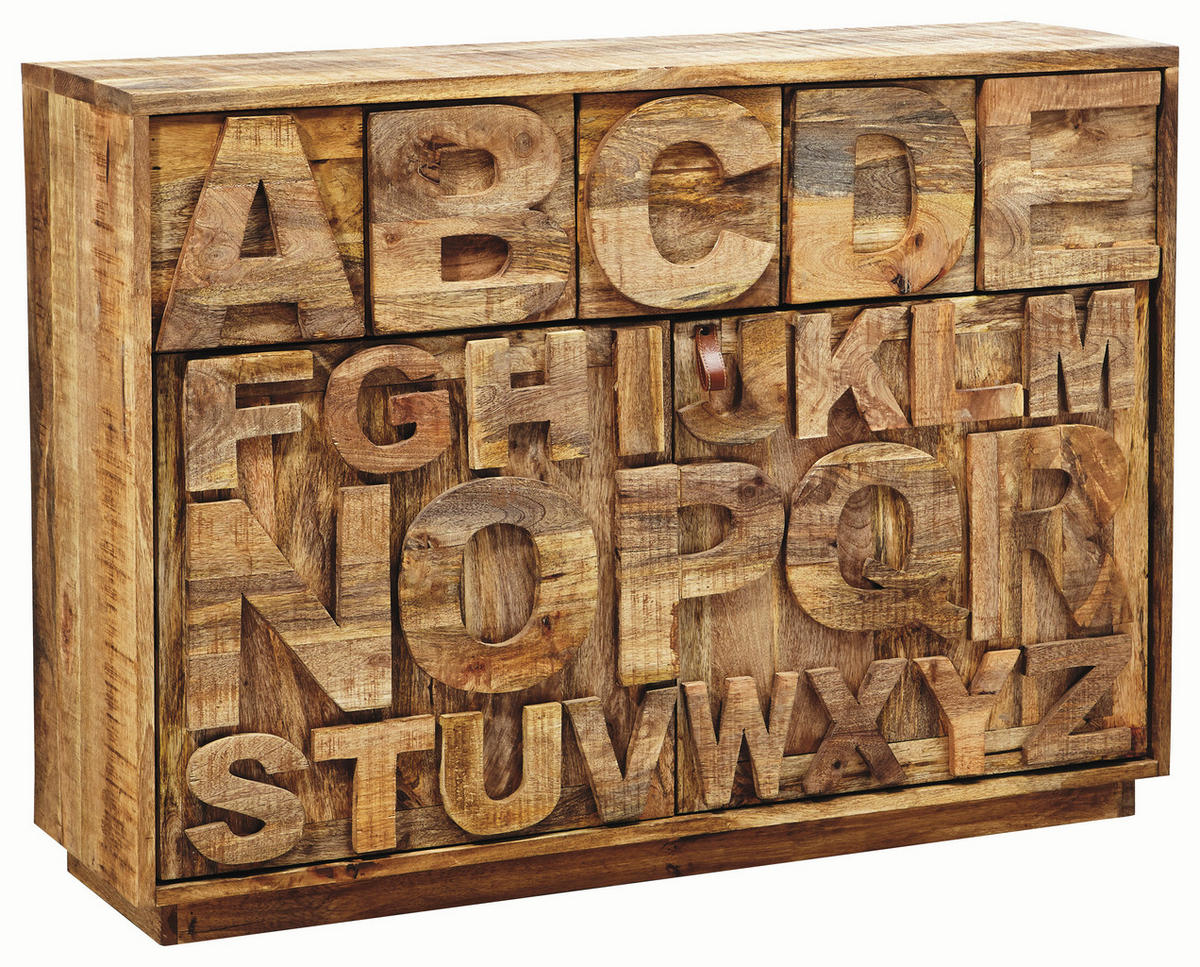 KOMMODE  in 128/91/37 cm  - Braun, Design, Holz (128/91/37cm) - Landscape