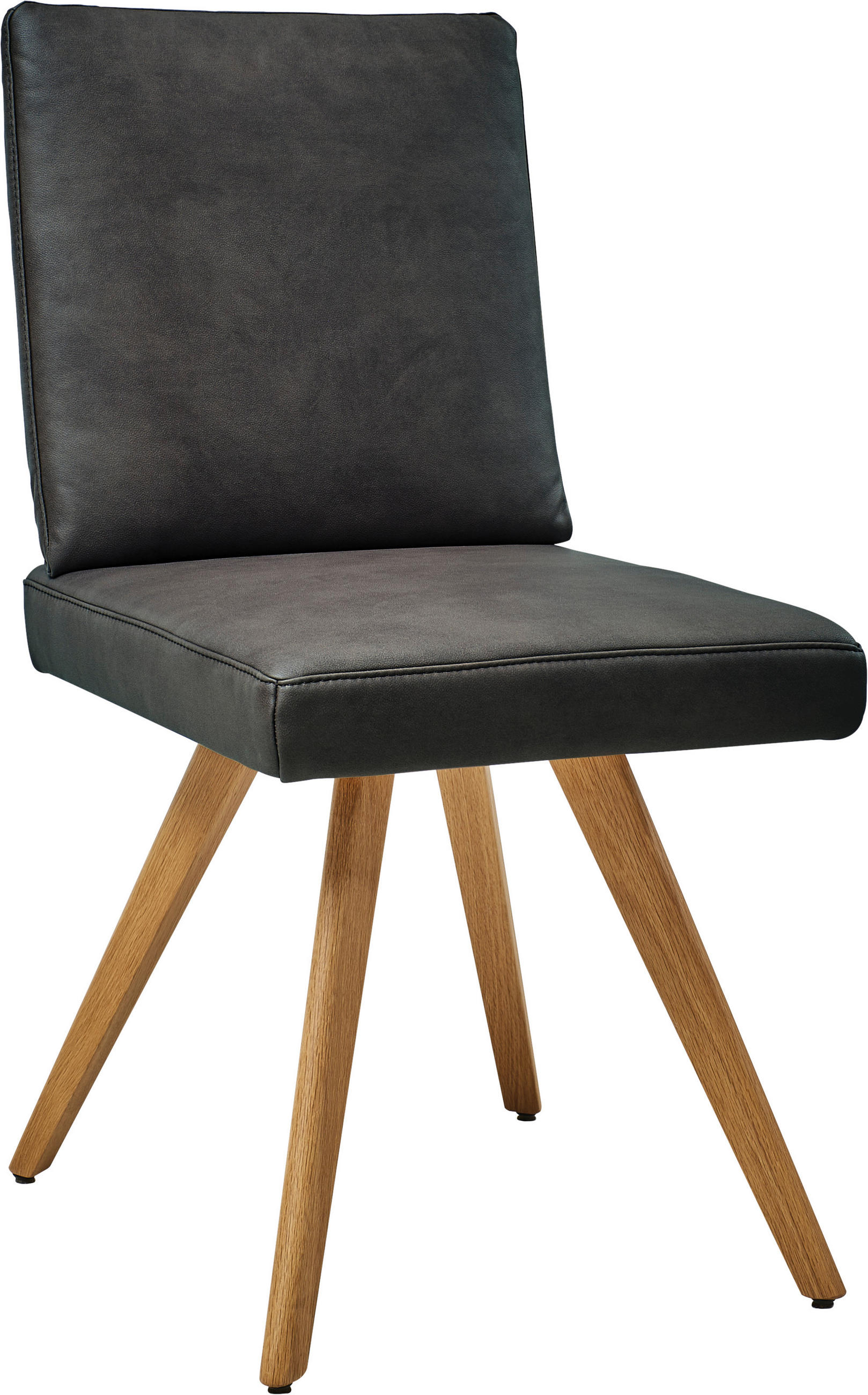 STUHL  in Mikrofaser Textil, Holzwerkstoff  - Eichefarben/Anthrazit, Design, Holzwerkstoff/Textil (46/94/58cm) - Dieter Knoll