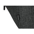ECKSOFA in Chenille Dunkelgrau  280/205 cm  - Dunkelgrau/Schwarz, Design, Textil/Metall (280/205cm) - Xora
