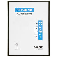 BILDERRAHMEN 30/40 cm  - Schwarz, Basics, Glas/Metall (30/40cm) - Nielsen
