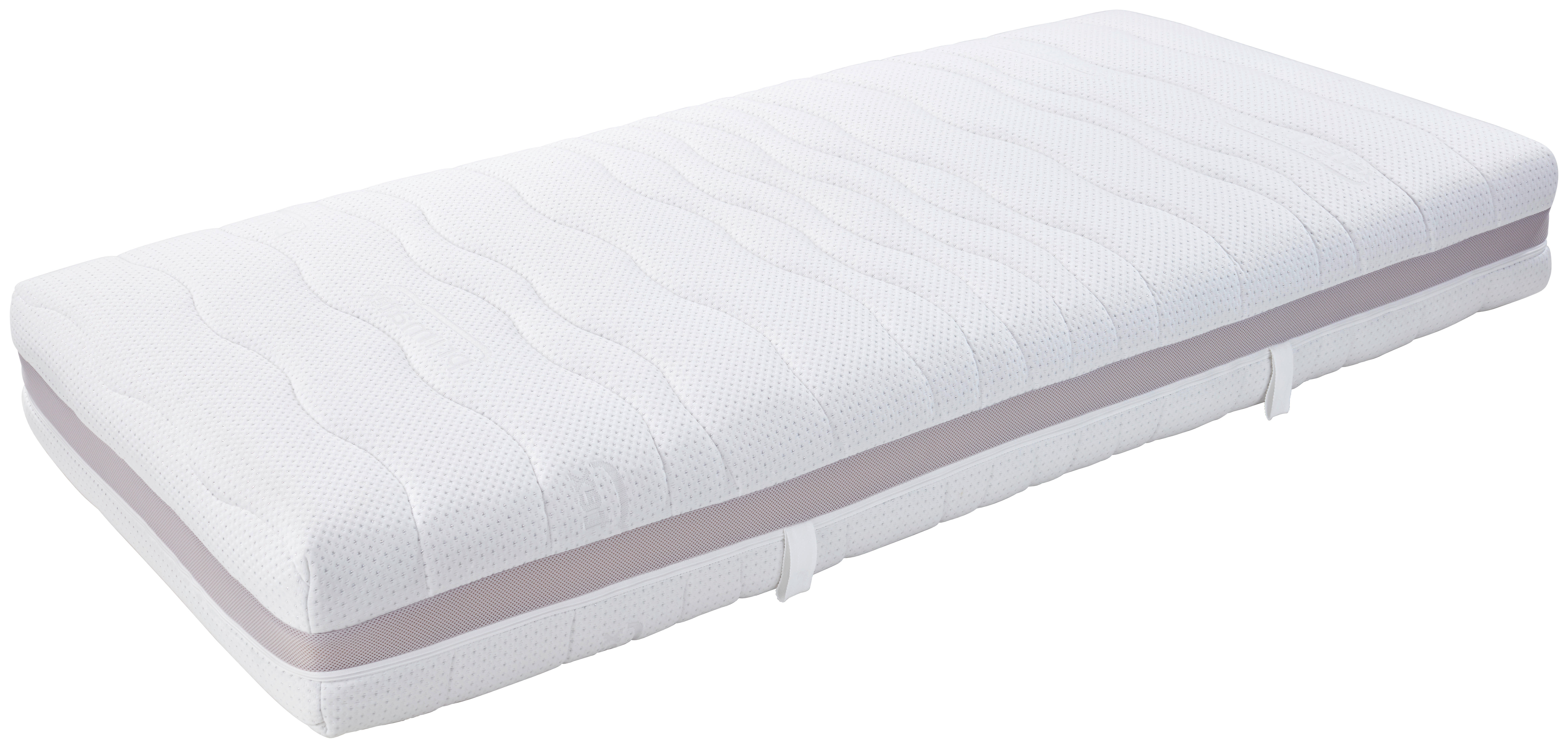 TASCHENFEDERKERNMATRATZE 90/200 cm Höhe ca. 22 cm 7 -Zonen - Weiß, Basics, Textil (90/200cm) - Livetastic