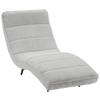 RELAXLIEGE in Webstoff Silberfarben  - Silberfarben/Schwarz, Design, Textil/Metall (75/158-178/58-86cm) - Welnova
