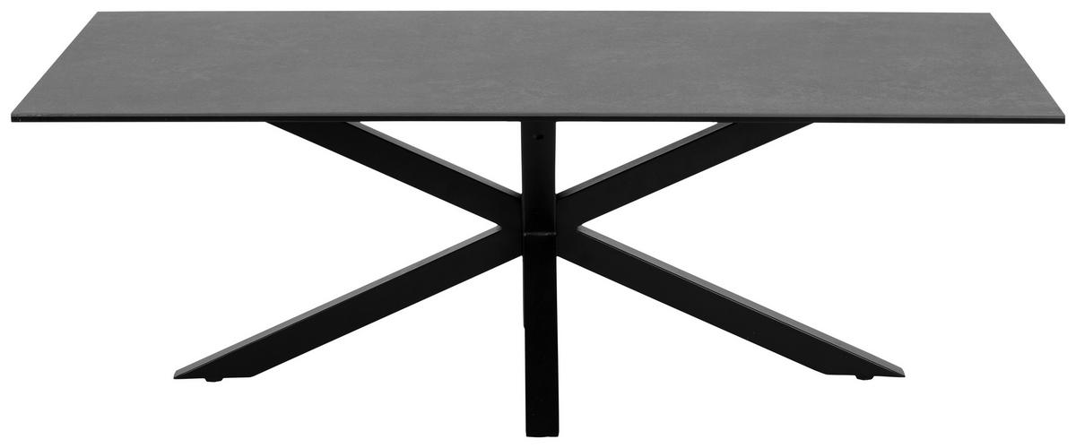 KLUB STOČIĆ  crna  - crna, Lajfstajl, staklo/metal (130/70/46cm) - Hom`in