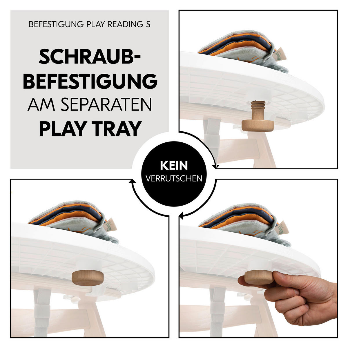 STOFFBUCH PLAY READING  - Blau/Orange, Basics, Textil (11/2,4/9,7cm) - Hauck