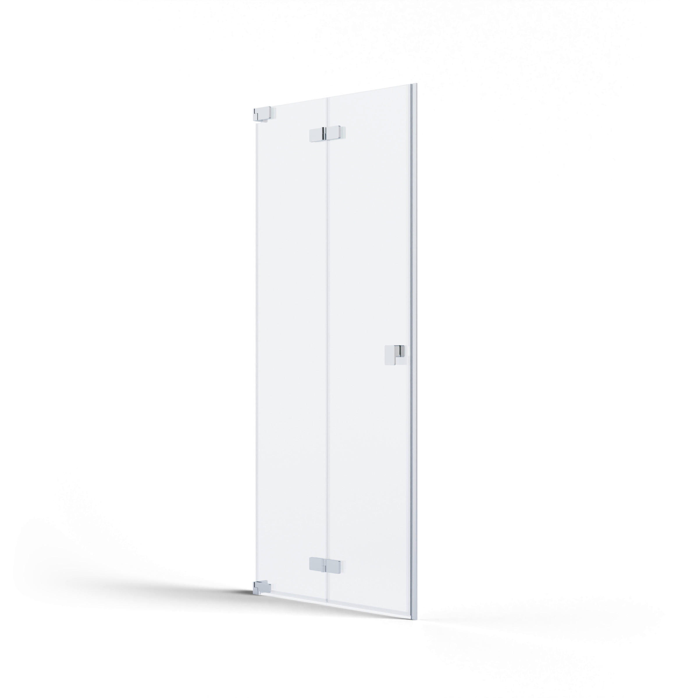 DUSCHTÜR Silberfarben  120/200 cm  - Silberfarben, MODERN, Glas/Metall (120/200cm) - Schöner Wohnen