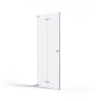 DUSCHTÜR Silberfarben  90/200 cm  - Silberfarben, MODERN, Glas/Metall (90/200cm) - Schöner Wohnen