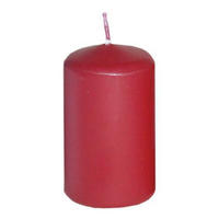 STUMPENKERZE 4,7/8 cm  - Rot, Basics (4,7/8cm) - Steinhart
