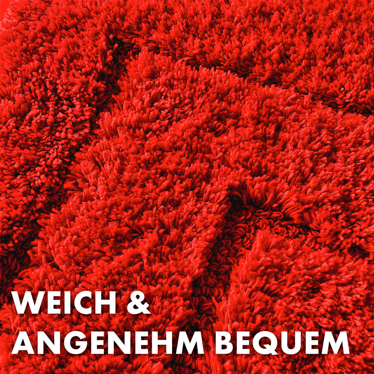 BADEMATTE Atlantis Rot 50/2 cm  - Rot, Basics, Kunststoff/Textil (50/2cm) - Floordirekt