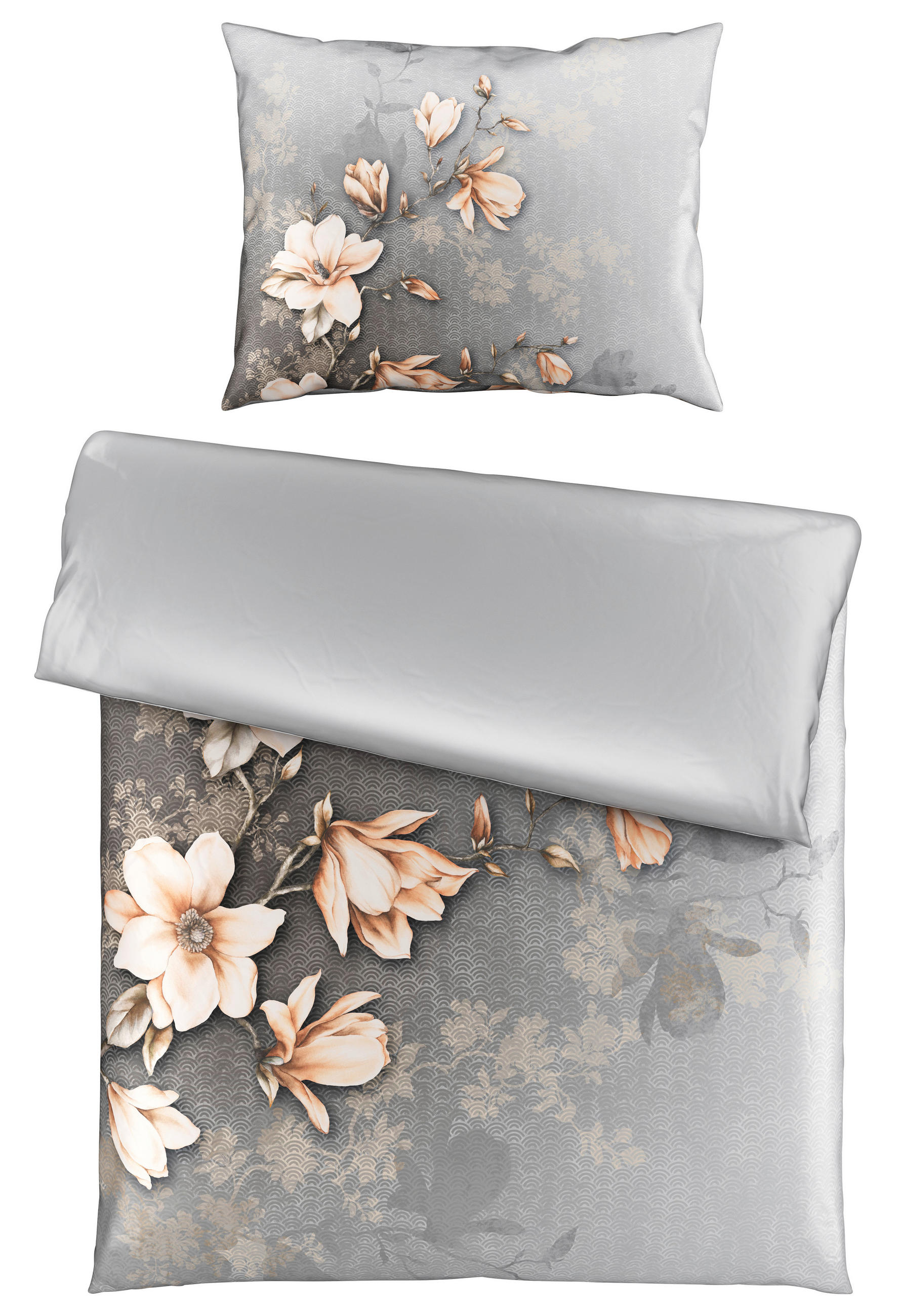 WENDEBETTWÄSCHE 140/200 cm  - Grau, KONVENTIONELL, Textil (140/200cm) - Esposa