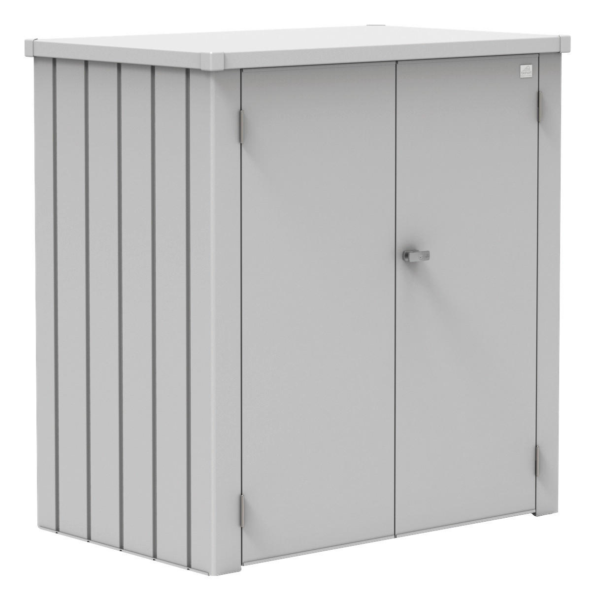 GERÄTESCHRANK 132/140/87 cm  - Silberfarben, Design, Metall (132/140/87cm) - Biohort
