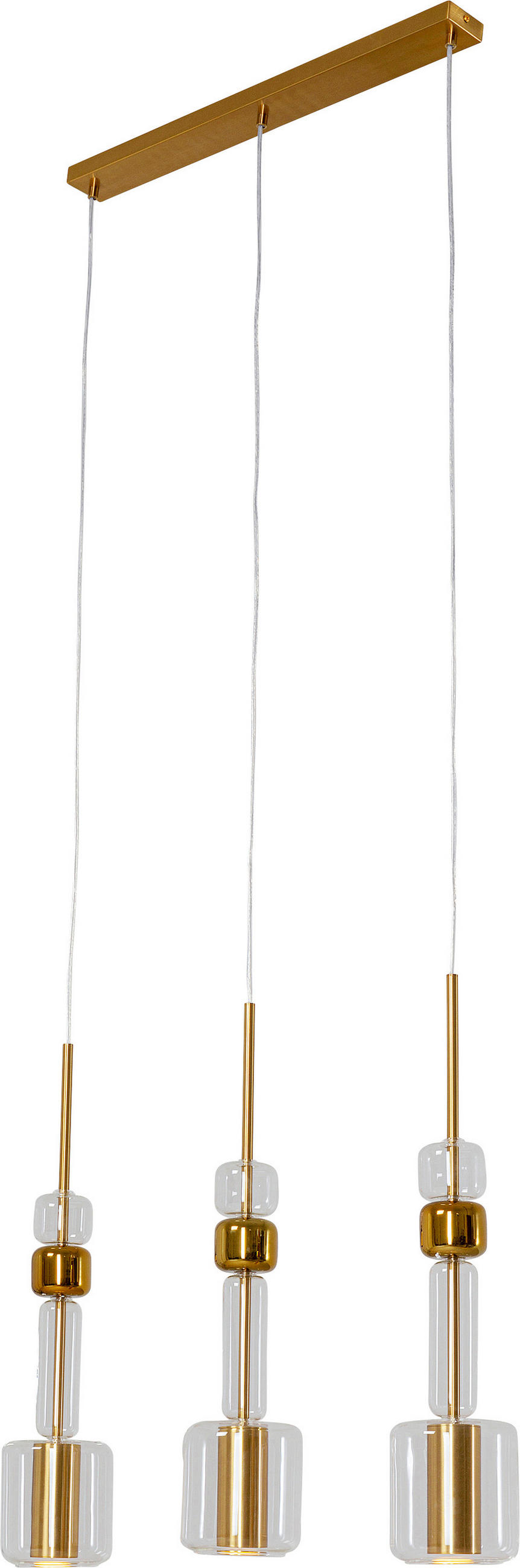 HÄNGELEUCHTE Candy Bar 73/60/13 cm   - MODERN, Glas/Metall (73/60/13cm) - Kare-Design