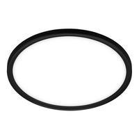 FÜRDŐSZ. LED MENNYEZETI LÁMPA - fekete, Basics, műanyag (42/2,5cm)