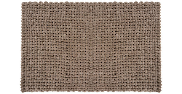 BADEMATTE Taupe 60/90 cm  - Taupe, Design, Kunststoff/Textil (60/90cm) - Esposa