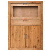 KOMMODE  in 95/126/42 cm  - Wildeiche/Alufarben, Natur, Glas/Holz (95/126/42cm) - Carryhome