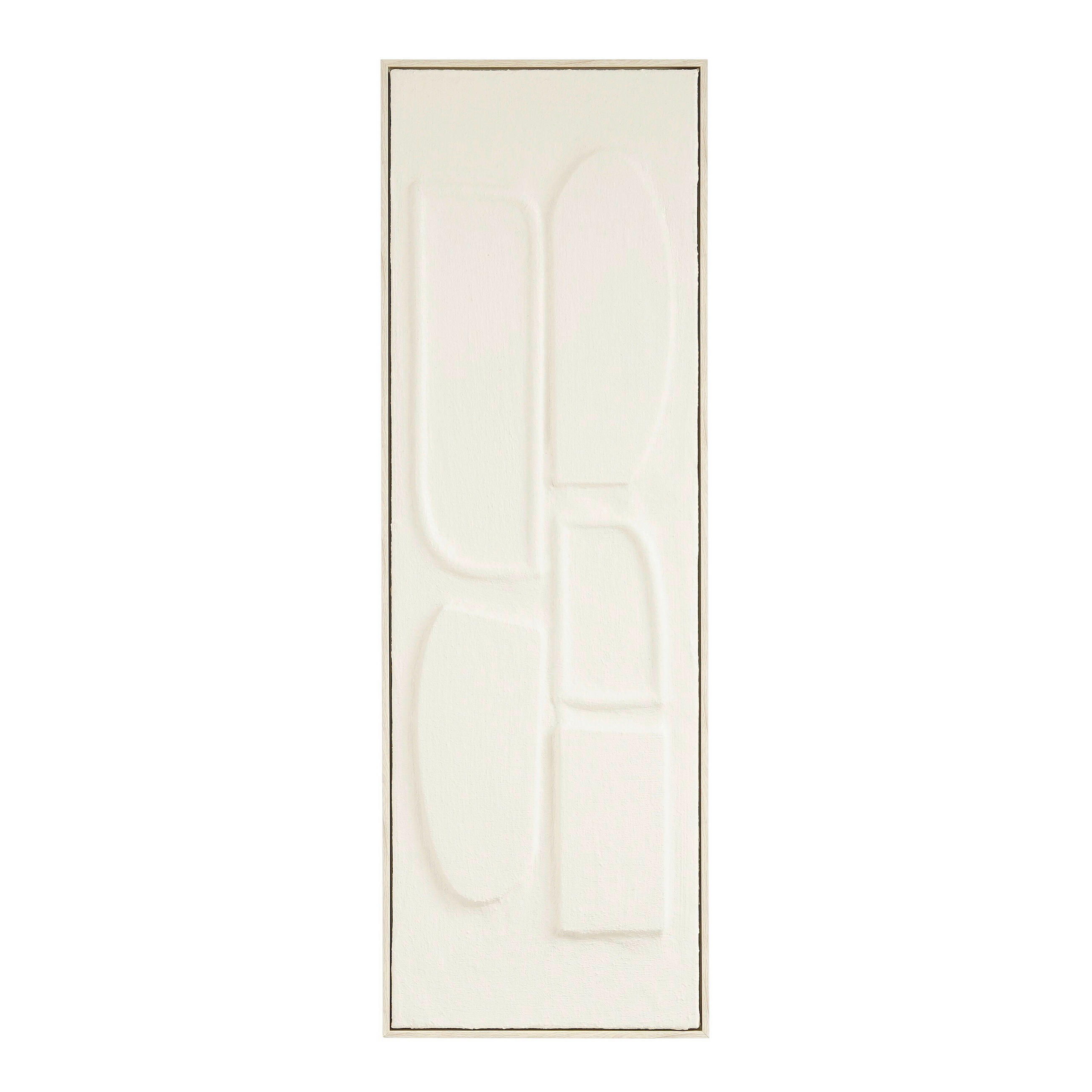 ZIDNA DEKORACIJA     90/30/3 cm      - bela, Osnovno, plastika (90/30/3cm)