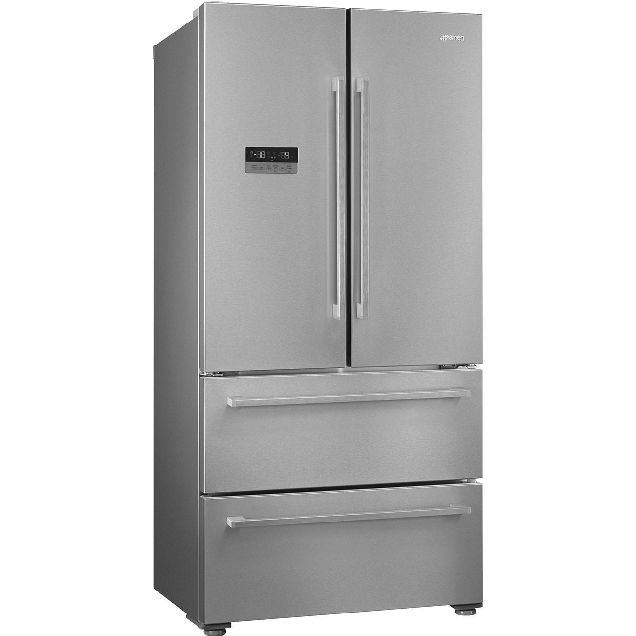 FRENCH-DOOR 84/182,5/70 cm FQ55FXDE - Edelstahlfarben, Basics, Metall (84/182,5/70cm) - SMEG