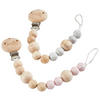 SCHNULLERKETTE 0 Monat(e)  - Weiss/Kernbuche, Basics, Holz/Kunststoff (22cm) - Jimmylee