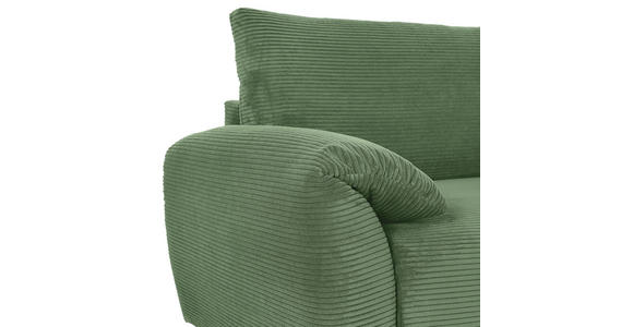 CloseUp von Carryhome ECKSOFA Olivgrün Cord.