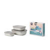 VORRATSDOSENSET 3-teilig  - Weiß, Basics, Kunststoff (25,0/20,0/7,0cm) - Mepal