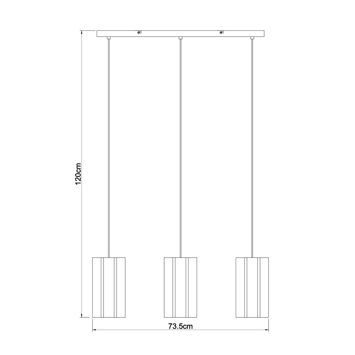 HÄNGELEUCHTE 73.5/15/120 cm  - Beige, Trend, Kunststoff/Textil (73.5/15/120cm) - Novel