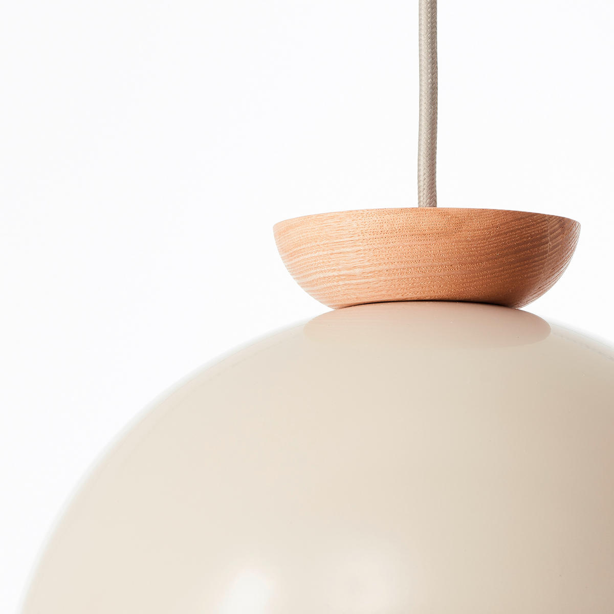 PENDELLEUCHTE 25/100/100 cm    - Beige/Naturfarben, Design, Holz/Metall (25/100/100cm) - Brilliant