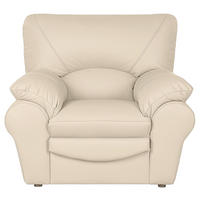 SESSEL in Echtleder Beige  - Beige/Schwarz, Design, Leder/Kunststoff (105/92/85cm) - Livetastic