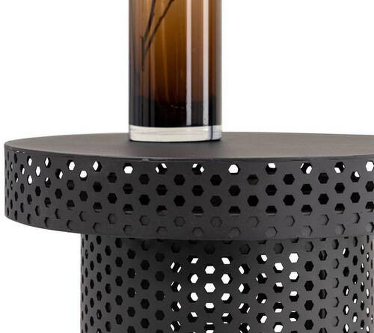 SIDOBORD i metall  - svart, Design, metall (40/50cm) - Lomoco
