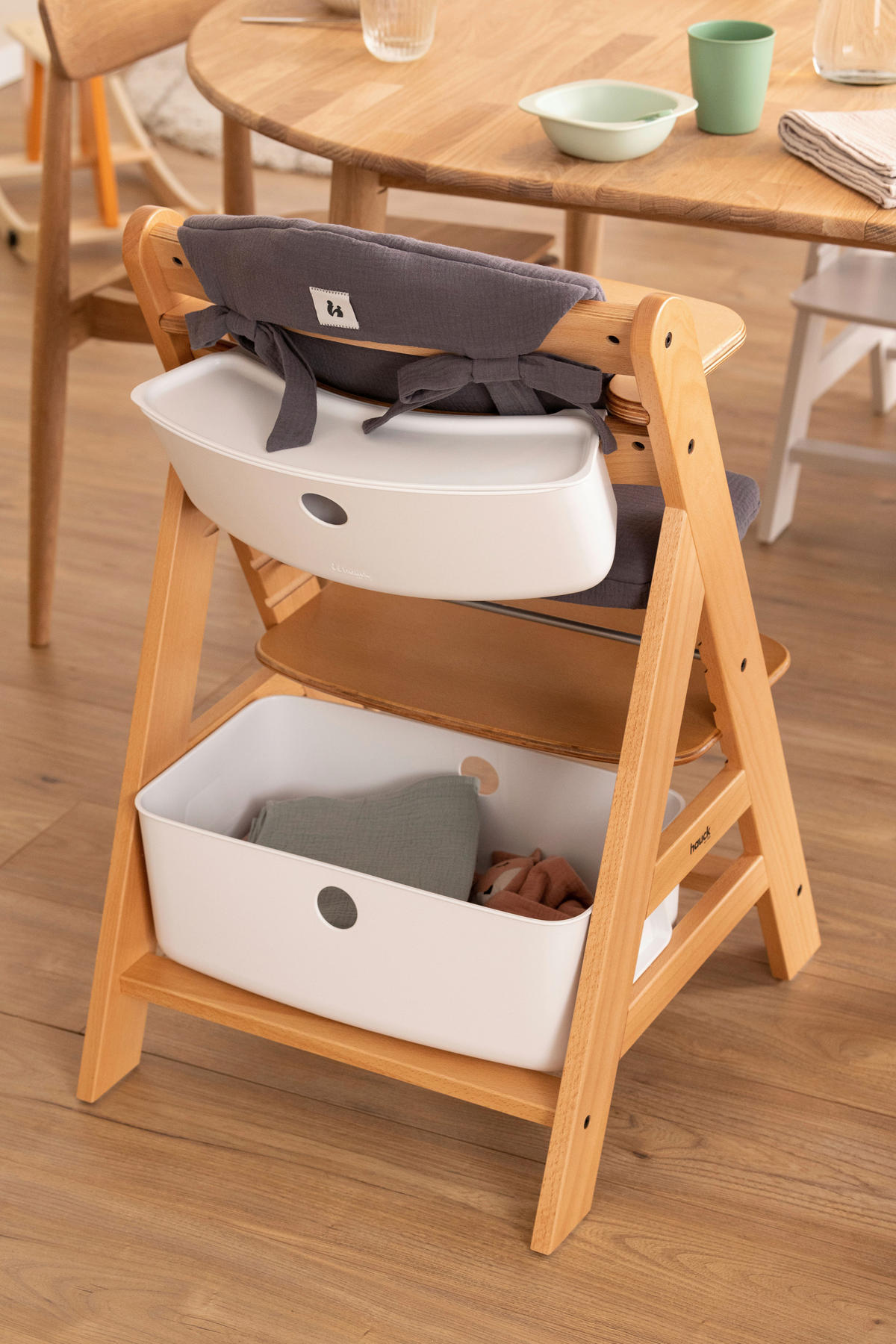 AUFBEWAHRUNGSBOX 2er SET ALPHA +  - Weiß, Basics, Kunststoff (26/16/47cm) - Hauck