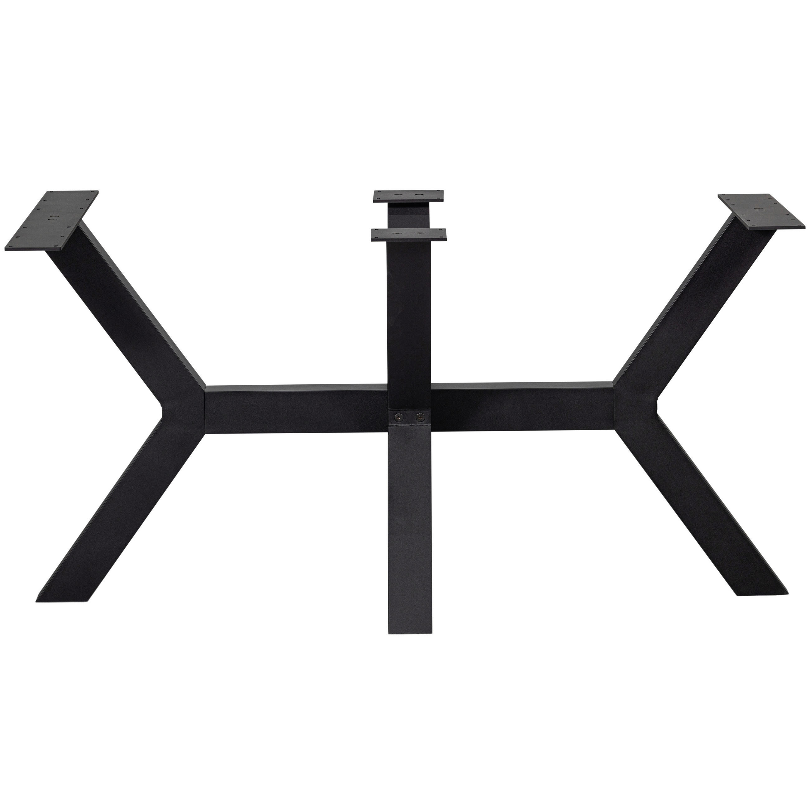 TISCHGESTELL in Metall   - Schwarz, MODERN, Metall (141/72/79cm) - Livetastic