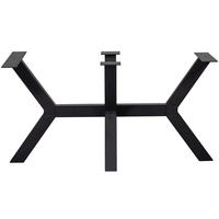 TISCHGESTELL in Metall   - Schwarz, MODERN, Metall (141/72/79cm) - Livetastic