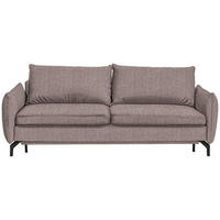 SCHLAFSOFA in Braun  - Schwarz/Braun, Design, Textil/Metall (224/89/105cm) - Novel