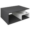 SOFFBORD i trämaterial  - vit/svart, Modern, trämaterial/plast (80/40/50cm) - MID.YOU