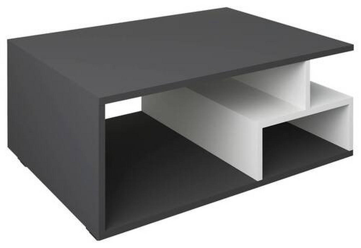 SOFFBORD i trämaterial  - vit/svart, Modern, trämaterial/plast (80/40/50cm) - MID.YOU