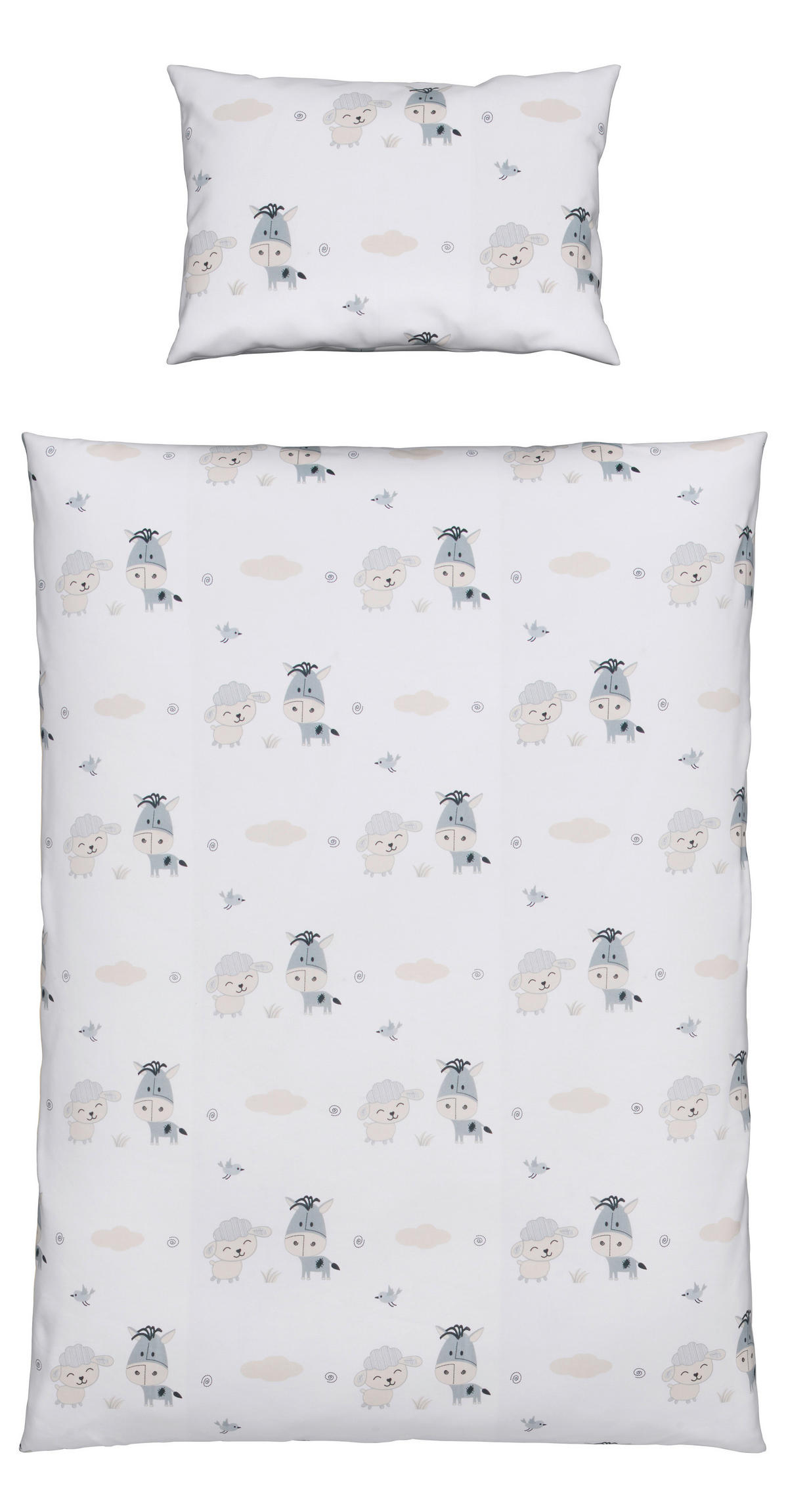 DETSKÁ POSTEĽNÁ BIELIZEŇ 100/135 cm  - biela, Basics, textil (100/135cm) - Patinio