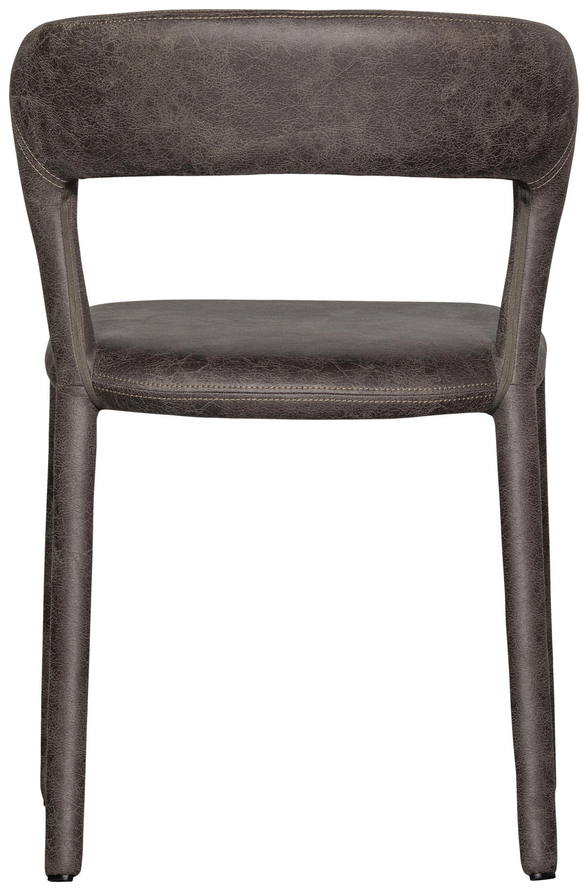 STUHL-SET 2 Stück  Lederlook  - Schwarz/Grau, MODERN, Kunststoff/Textil (51/76/56cm) - Livetastic