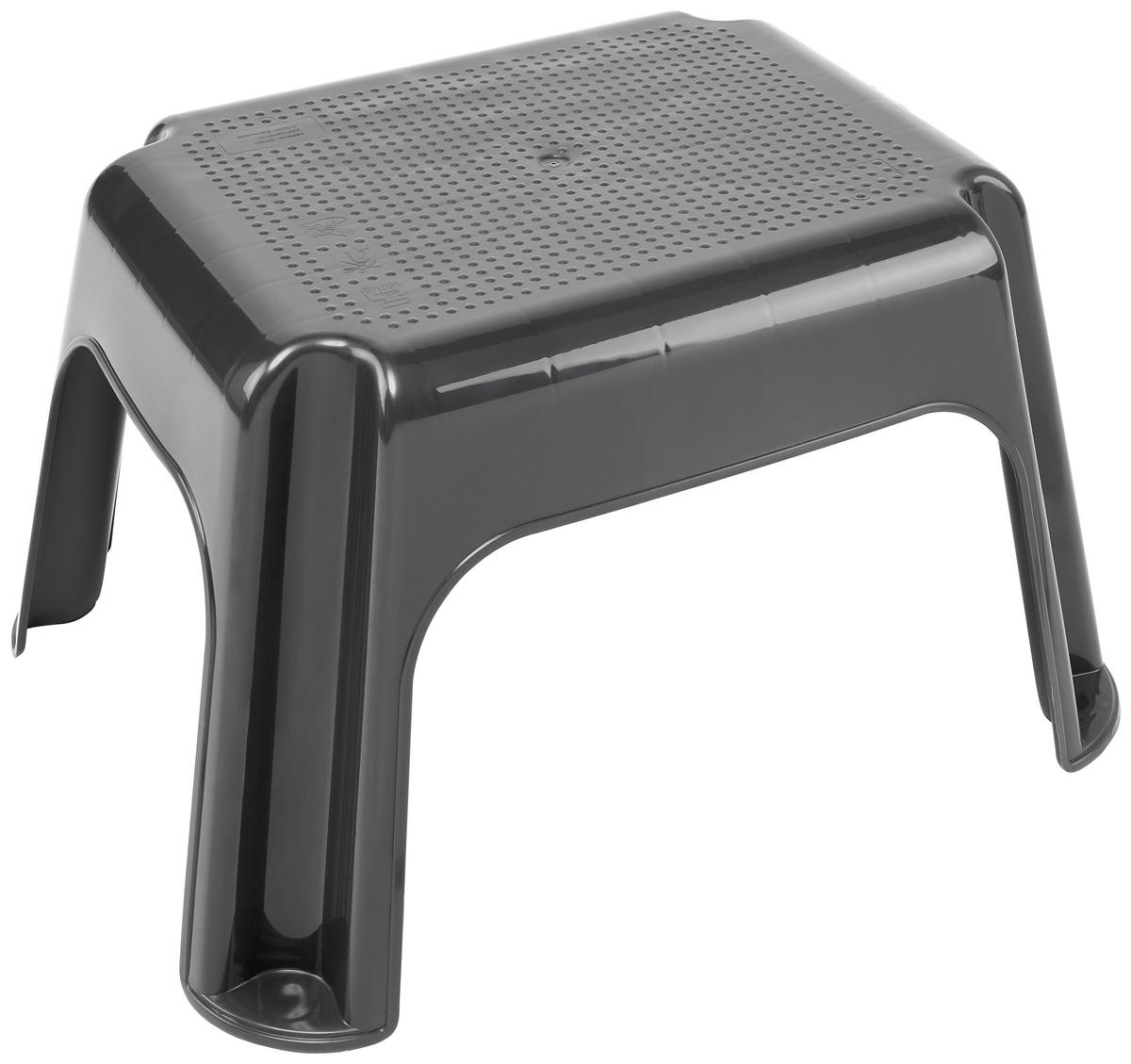 FUßBANK - Graphitfarben, Basics, Kunststoff (36,5/30/24cm)