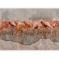 FOTOTAPETE  - Koralle/Grau, LIFESTYLE, Textil (450/315cm) - artgeist