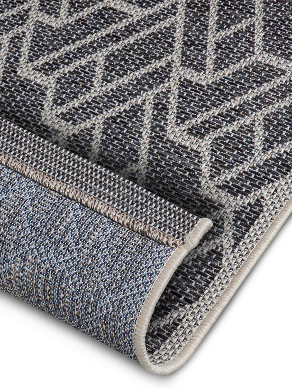 OUTDOORTEPPICH 63/120/120 cm Clyde Grau, Champagner  - Champagner/Grau, Design, Kunststoff/Textil (63/120/120cm) - Hanse Home