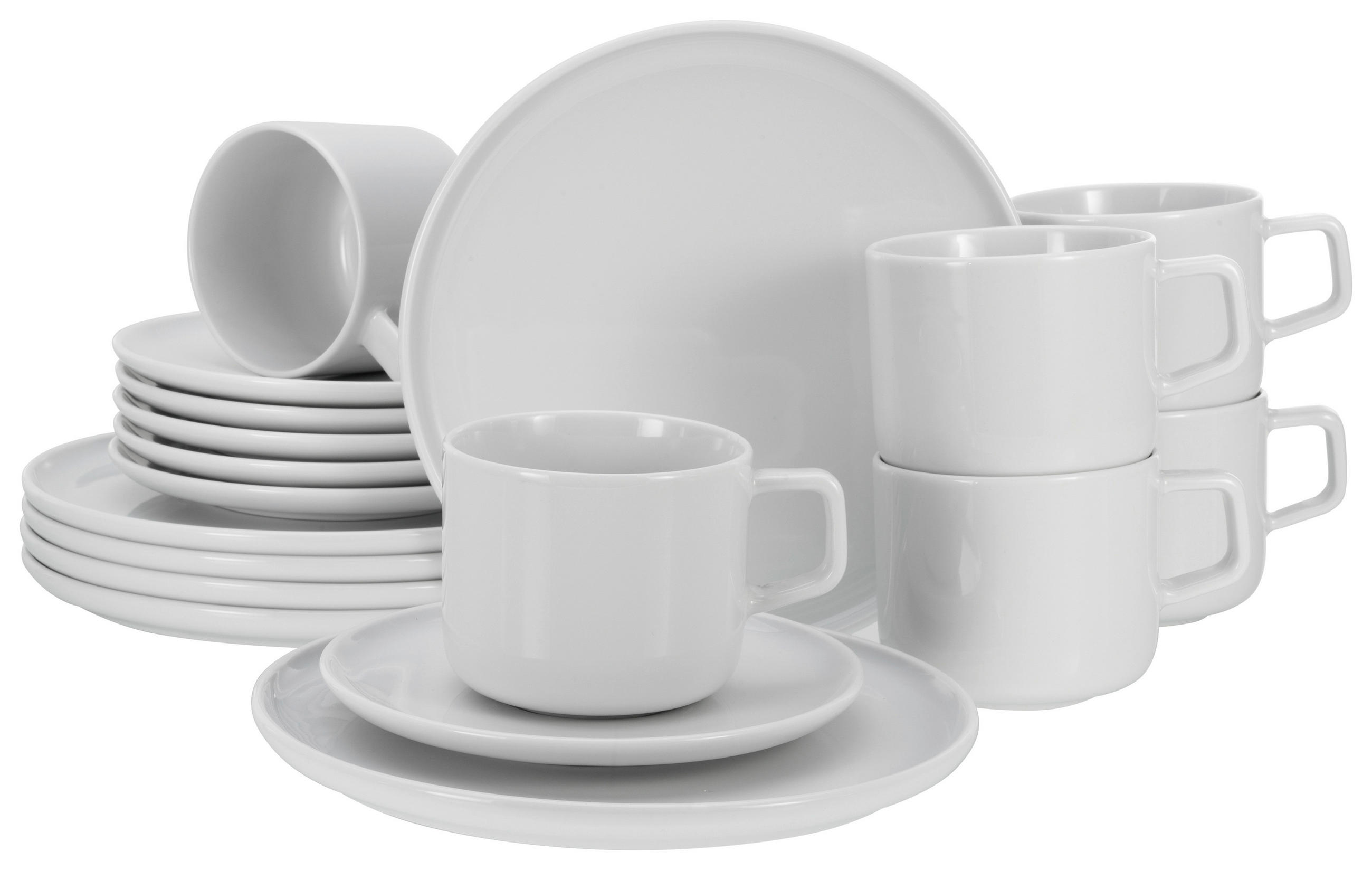 Kaffeeservice Keramik 6 Personen Geschirr Set