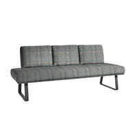 SITZBANK 224/92/78 cm  in Blau, Schwarz, Olivgrün  - Blau/Schwarz, Design, Textil/Metall (224/92/78cm) - Dieter Knoll
