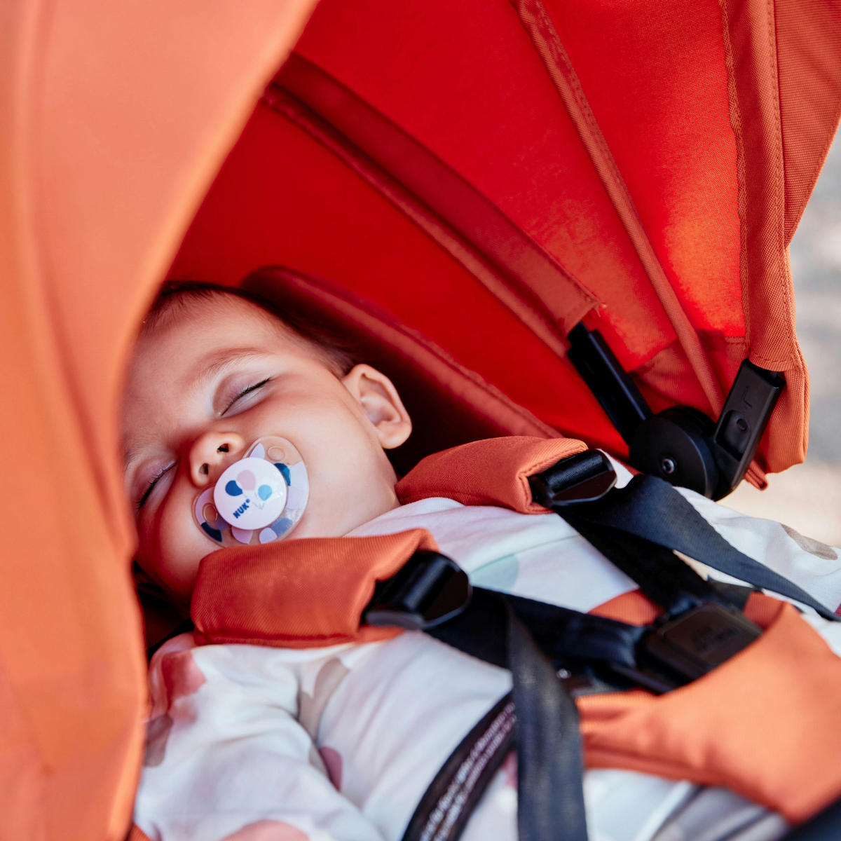 KINDERWAGEN  Samba  Carrot  - Schwarz/Orange, Basics, Textil/Metall (91/61/113cm) - ABC Design