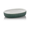 SEIFENSCHALE Keramik  - Dunkelgrün/Grün, Basics, Keramik (13,5/8,5/3,0cm) - Kela