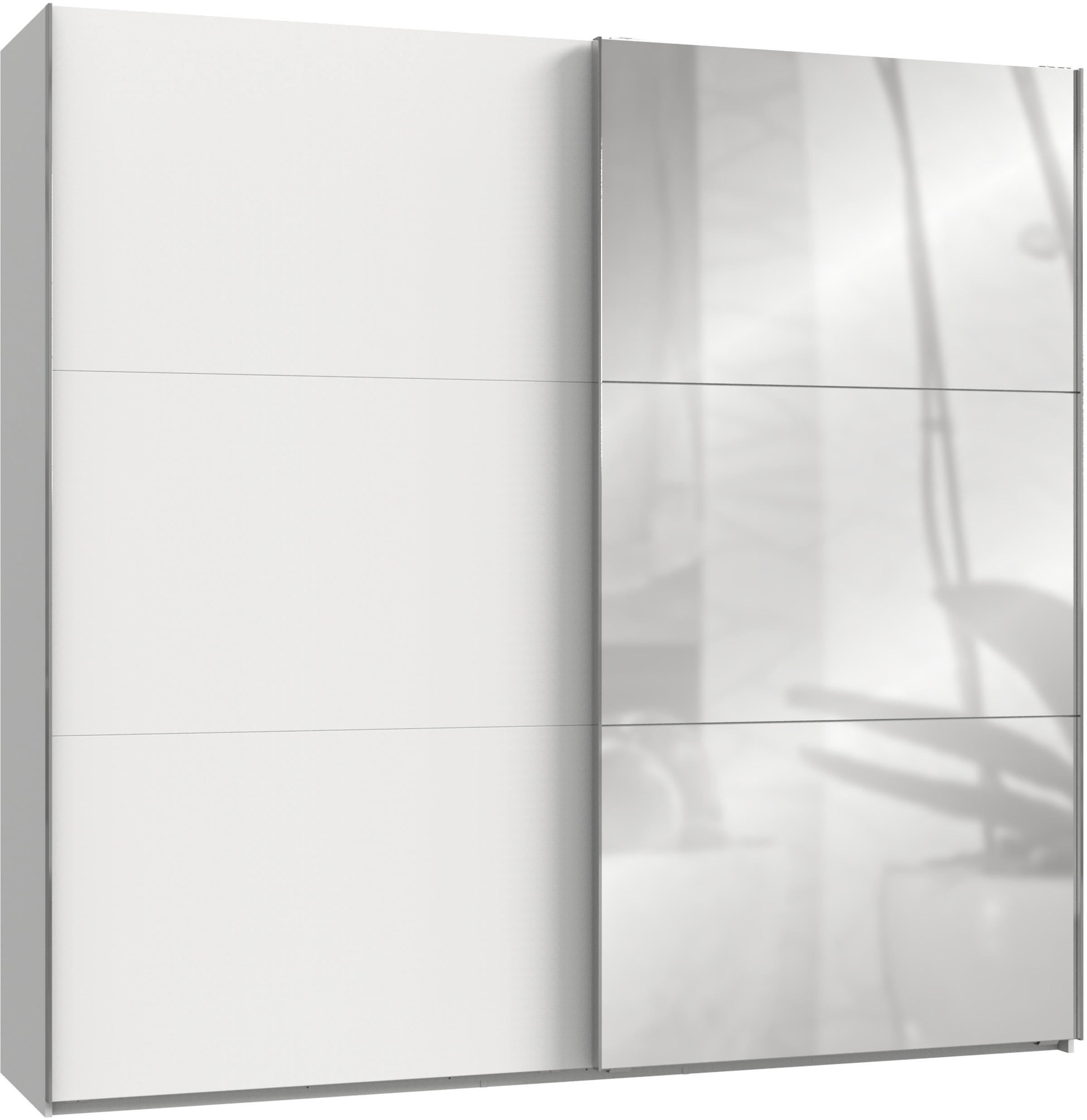 Schwebetürenschrank 250cm Level, Weiß