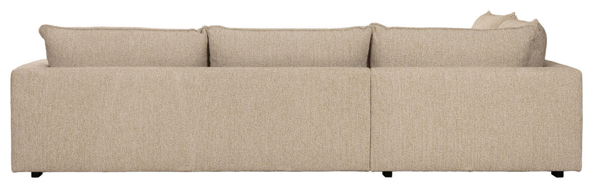 SOFFA i beige  - beige/svart, Basics, metall/trä (315/82/230cm) - Novel