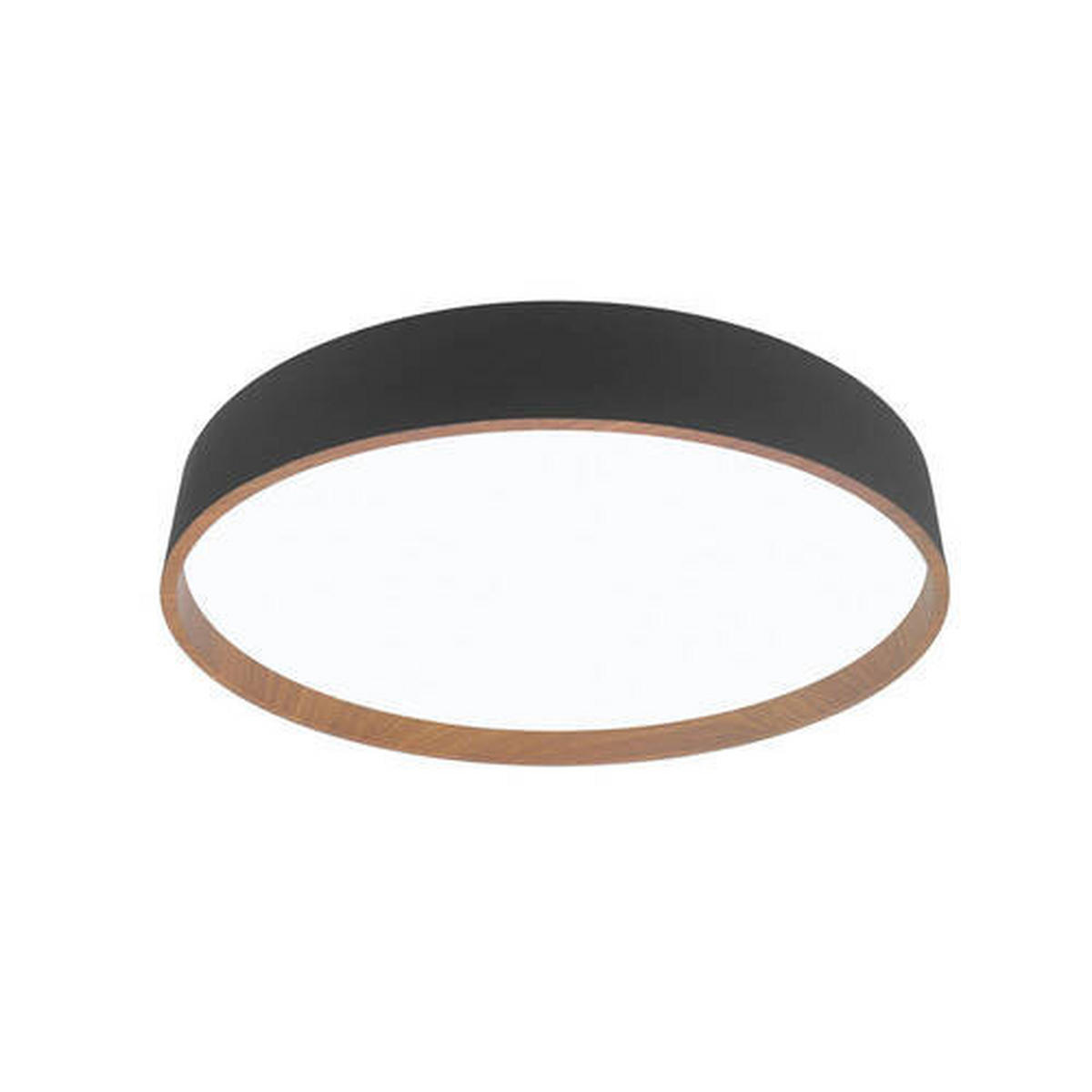 STROPNÍ LED SVÍTIDLO, 50/8 cm  - černá, Basics, kov/plast (50/8cm)