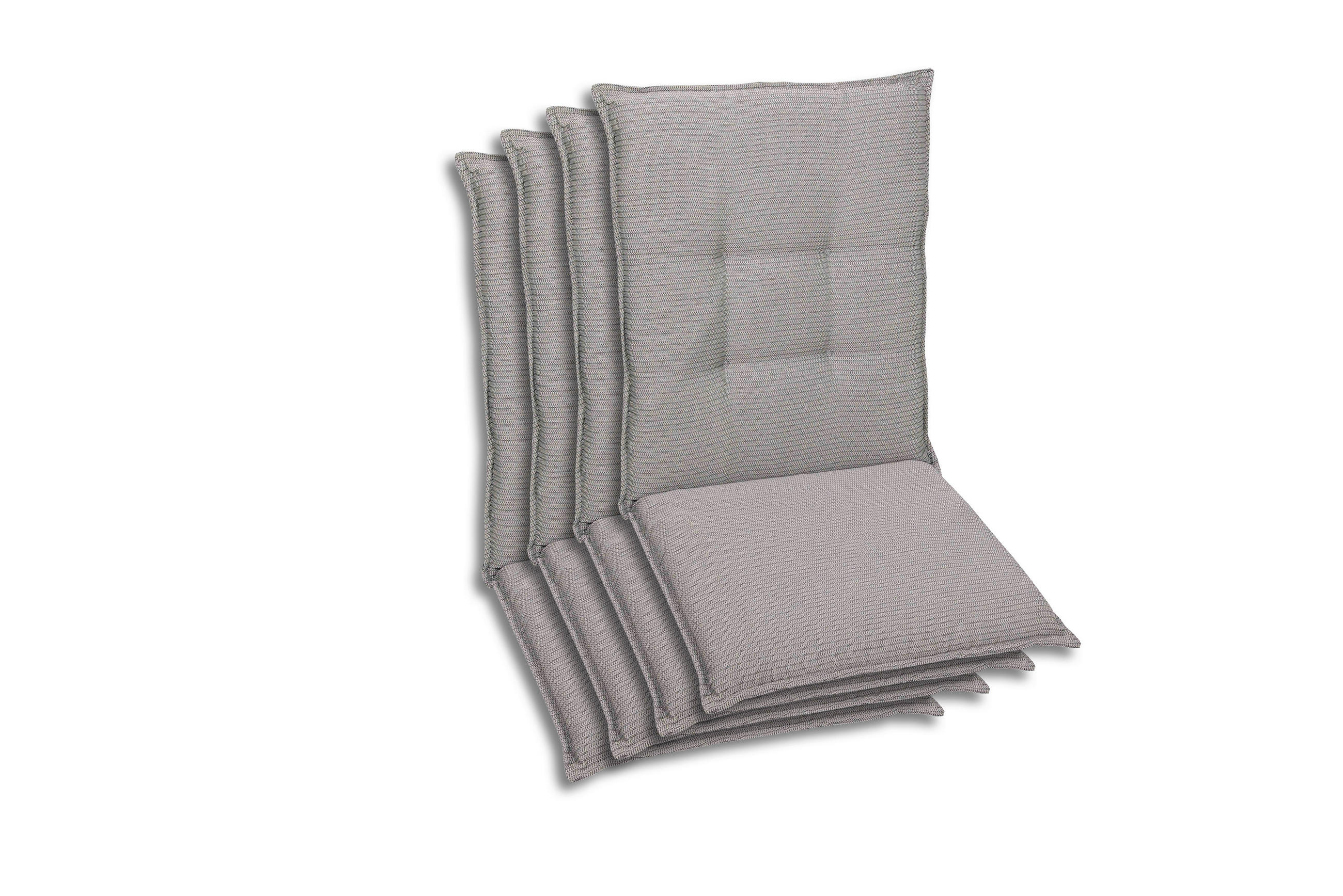 SESSELAUFLAGENSET meliert  - Grau, Basics, Textil (50/7/108cm)